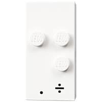 Braille Brick 2 x 4 with 3 Studs ⠲ and '. ÷' Print