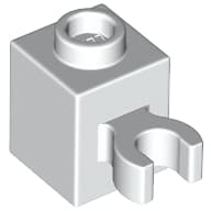Brick Special 1 x 1 with Clip Vertical [Open O Clip, Hollow Stud]