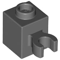 Brick Special 1 x 1 with Clip Vertical [Open O Clip, Hollow Stud]