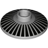 Dish 2 x 2 Inverted [Radar] with Black Stripes / Radiant print