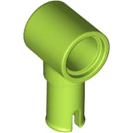 Technic Pin Connector Hub with 1 Pin with Friction Ridges Lengthwise [Square Holes]