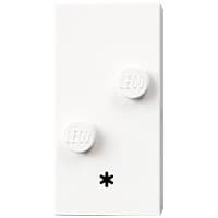 Braille Brick 2 x 4 with 2 Studs ⠔ and '*' print