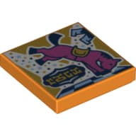 Tile 2 x 2 with Bucking Bull print