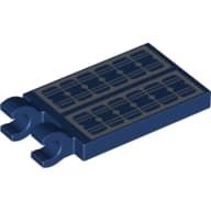 Tile Special 2 x 3 with 2 Clips without Tab between Clips with Solar Panel print