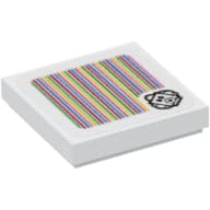 Tile 2 x 2 with Foo and Barcode Print (Sticker)