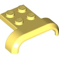 Wheel Arch, Mudguard 3 x 4 with 2 x 2 Plate