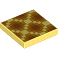 Tile 2 x 2 with Pixelated Honeycomb print