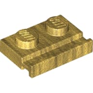 Plate Special 1 x 2 with Door Rail