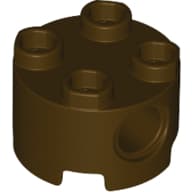 Brick Round 2 x 2, Pin Holes