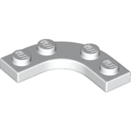 Plate Round Corner 3 x 3 with 2 x 2 Round Cutout