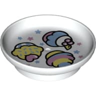 Duplo Dish with Cakes Print