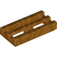 Tile Special 1 x 2 Grille with Bottom Groove