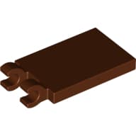 Tile Special 2 x 3 with 2 Clips without Tab between Clips