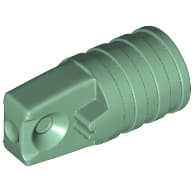 Hinge Cylinder 1 x 2 Locking with 1 Finger and Axle Hole On Ends [No Side Slots]