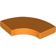Tile 2 x 2 Curved, Macaroni