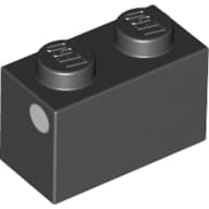 Brick 1 x 2 with White Dot on Short Side print