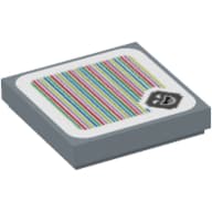 Tile 2 x 2 with Amp and Barcode Print (Sticker)