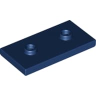 Plate Special 2 x 4 with Groove and Two Center Studs (Jumper)