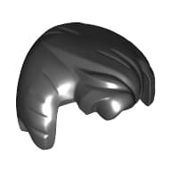 Hair Swept Back with Widow's Peak, Sideburns and Fluffed Bangs