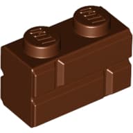 Brick Special 1 x 2 with Masonry Brick Profile