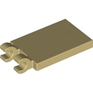 Tile Special 2 x 3 with 2 Clips without Tab between Clips