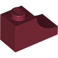 Brick Curved 2 x 1 with Inverted Cutout