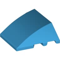 Wedge Curved 4 x 3 No Studs [Plain]