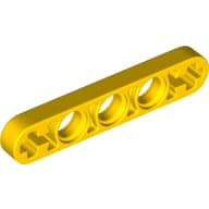 Technic Beam 1 x 5 Thin with Axle Holes on Ends