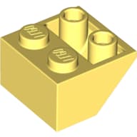 Slope Inverted 45° 2 x 2 [Ovoid Bottom Pin, Bar-sized Stud Holes]