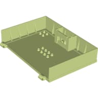 Plate Special Book 11 x 16 with 2 x 4 Container, 2 x 4 Studs on Edge, Hole