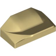 Wedge Curved 1 x 2 x 2/3 No Studs, Wing End