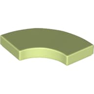 Tile 2 x 2 Curved, Macaroni