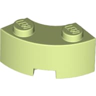 Brick Round Corner 2 x 2 Macaroni with Stud Notch and Reinforced Underside [New Style]