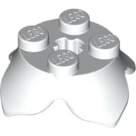 Plant, Leaves, Round 2 x 2 x 2/3 with + Axle Hole and 4 Leaf Extensions