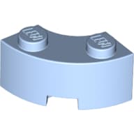Brick Round Corner 2 x 2 Macaroni with Stud Notch and Reinforced Underside [New Style]