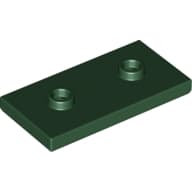 Plate Special 2 x 4 with Groove and Two Center Studs (Jumper)