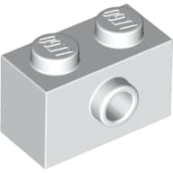 Brick Special 1 x 2 with 1 Center Stud on 1 Side, Bottom Stud Holder