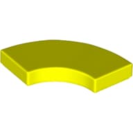 Tile 2 x 2 Curved, Macaroni