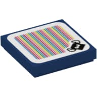 Tile 2 x 2 with Bully and Barcode Print (Sticker)