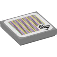 Tile 2 x 2 with Scaredy Rat and Barcode Print (Sticker)