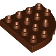 Duplo Plate Round Corner 4 x 4