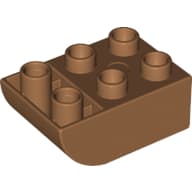Duplo Brick 2 x 3 with Curved Bottom