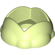 Duplo Round Rock / Bush / Space Crater 4 x 4 x 1.5 with 2 x 2 Hole