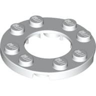 Plate Round 4 x 4 with 2 x 2 Round Opening