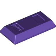 Tile Special 1 x 2 with Sloped Walls AKA Money / Gold Bar [Ingot]