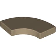 Tile 2 x 2 Curved, Macaroni