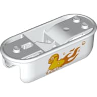 Fairing, Motorcycle, Bath Tub with Rubber Duck and Fire Print