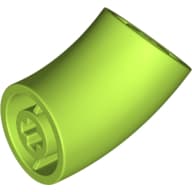 Brick Round 2 x 2 D. Tube with 45° Elbow and Axle Holes (Crossholes) at Each End [SHORT]