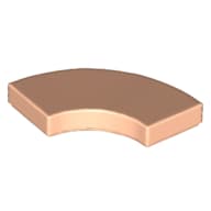 Tile 2 x 2 Curved, Macaroni