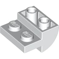 Slope Curved 2 x 2 Inverted with 1 x 2 Cutouts